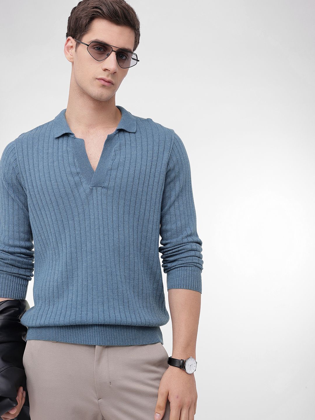 French Connection Spread Collar Woollen Pullover Sweater-picture-11