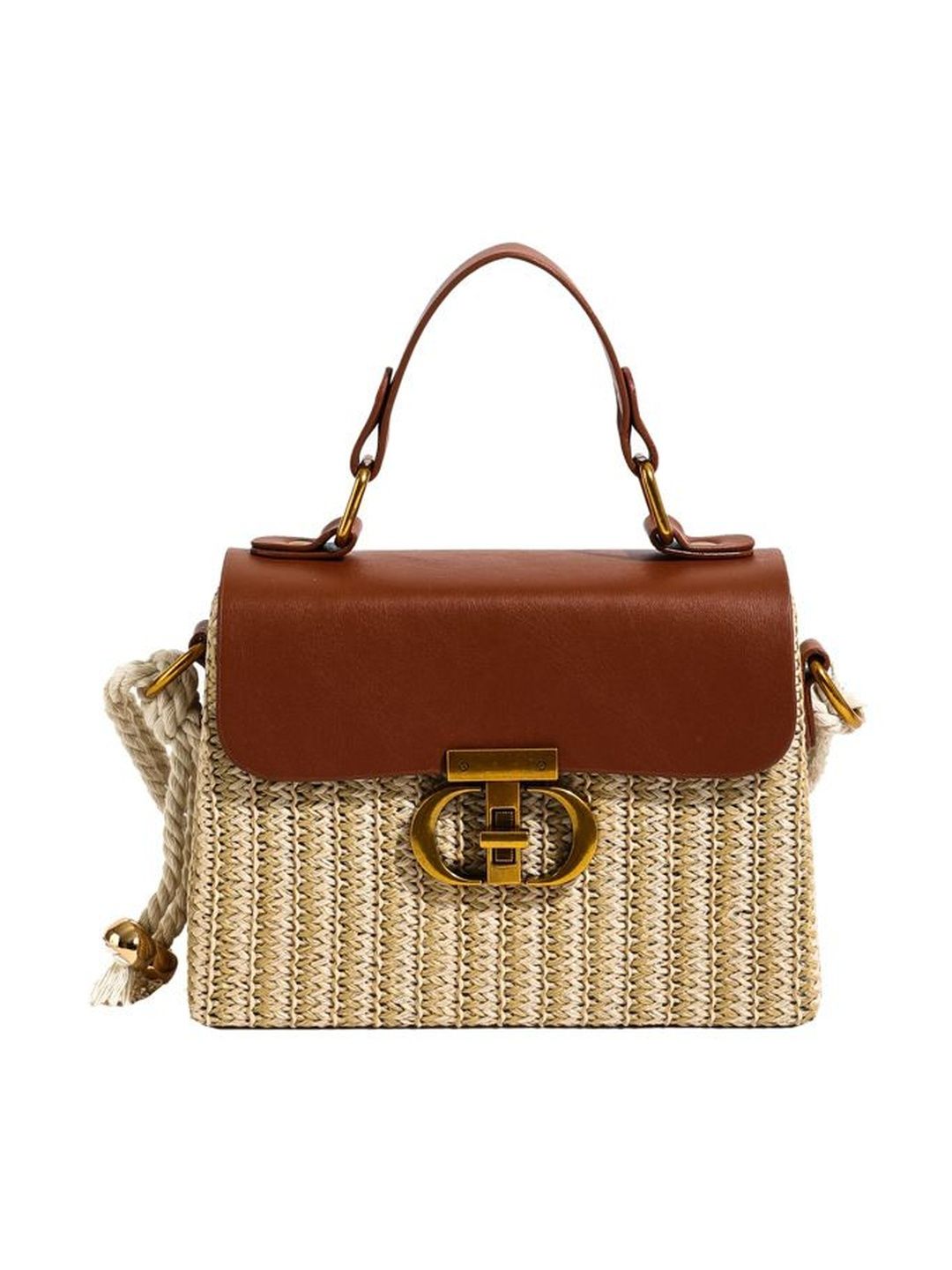 CORSICA Brown Textured One Handle Handheld Bag-picture-27