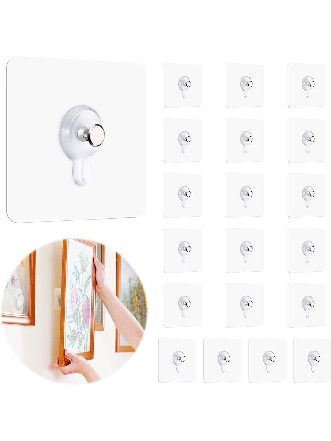 REDCARP 10-Pcs Transparent Hooks and Holders-image-12