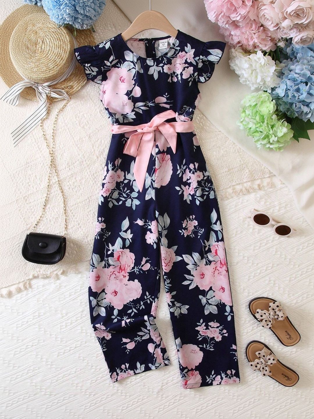 TIOR Girls Printed Basic Jumpsuit-picture-14