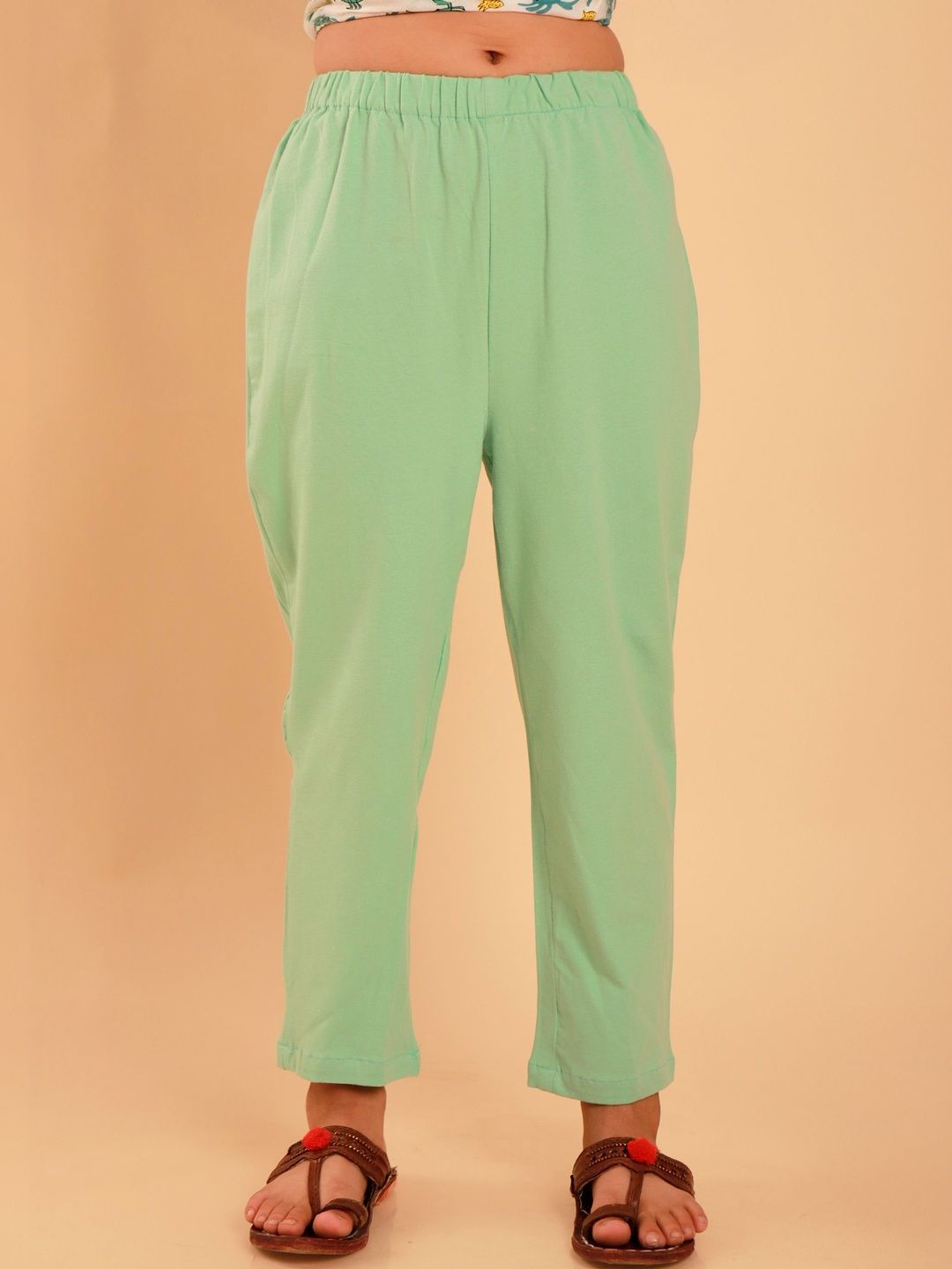 Sangria Printed Pure Cotton Round Neck Kurta & Trousers-picture-40