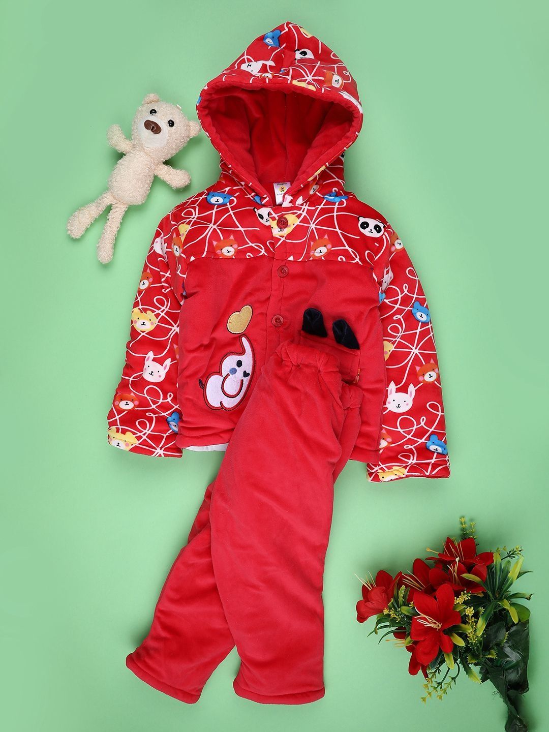 V-Mart Girls Printed Pyjamas-picture-56