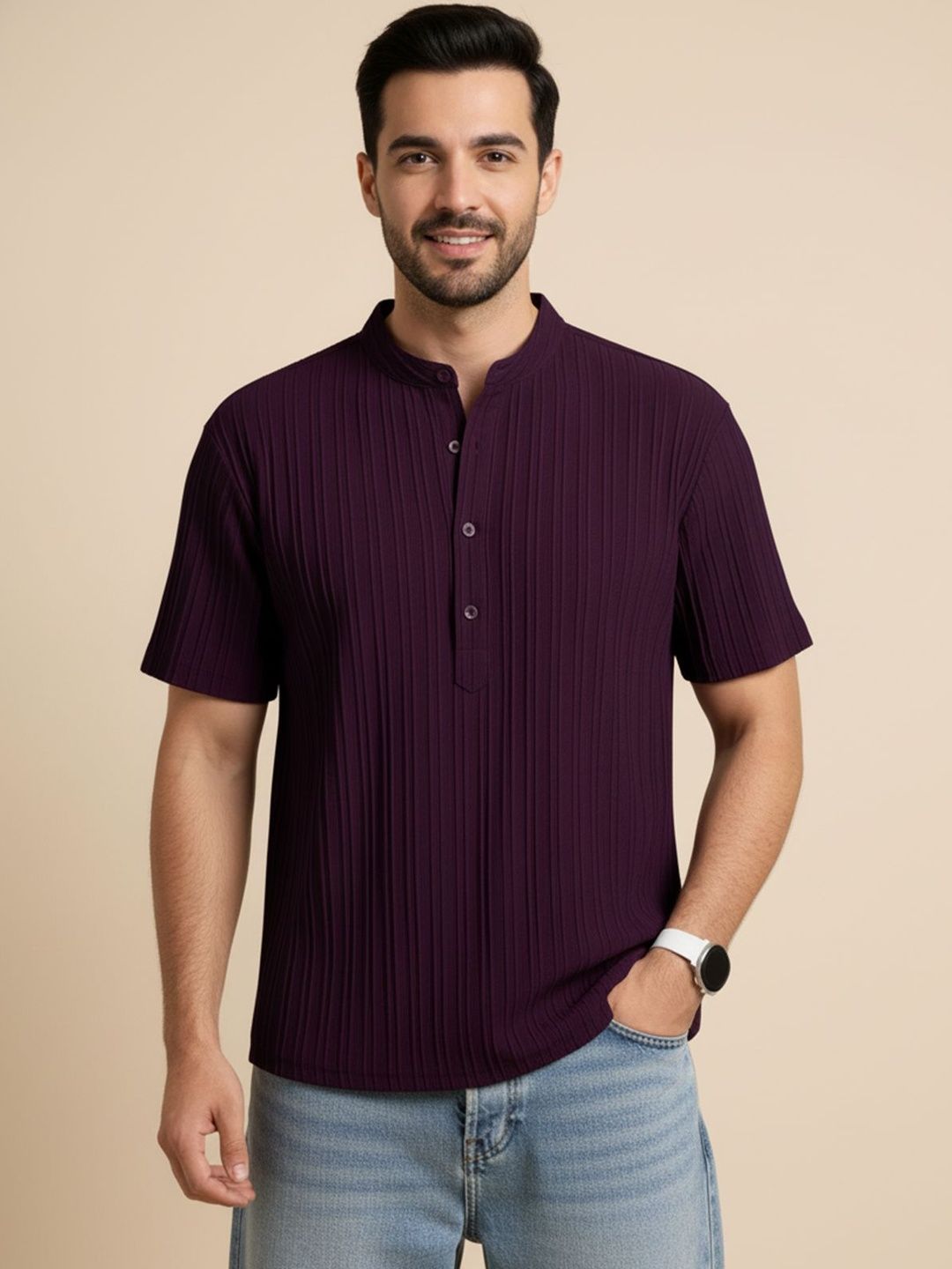Color Bucket Men Striped Kurta-picture-18
