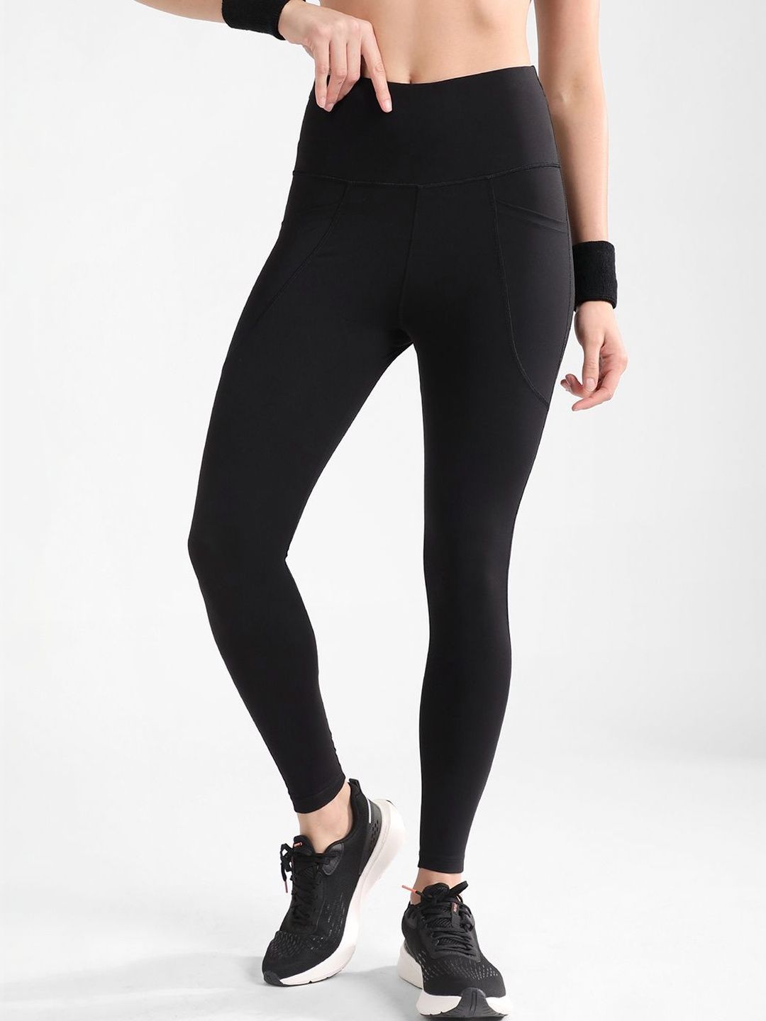 NOBERO Skinny Fit Ankle Length Gym Tights-image-23