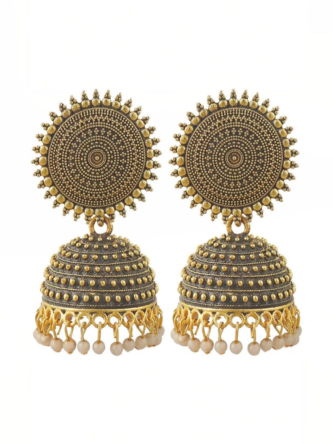 SHREE JU Circular Jhumkas Earrings-picture-34