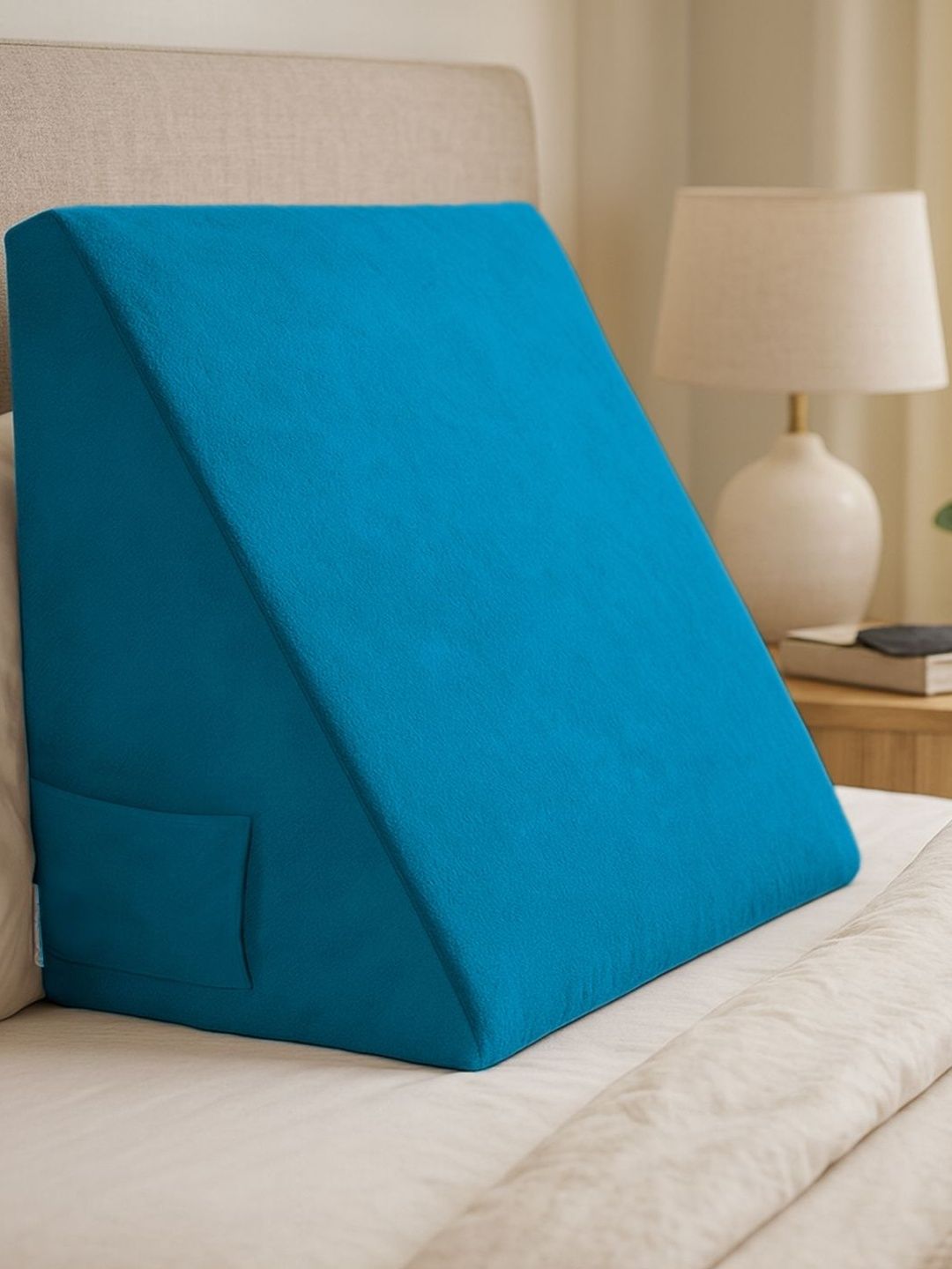 Sleepsia Blue Memory Foam Filled Polyester Pillow-picture-51