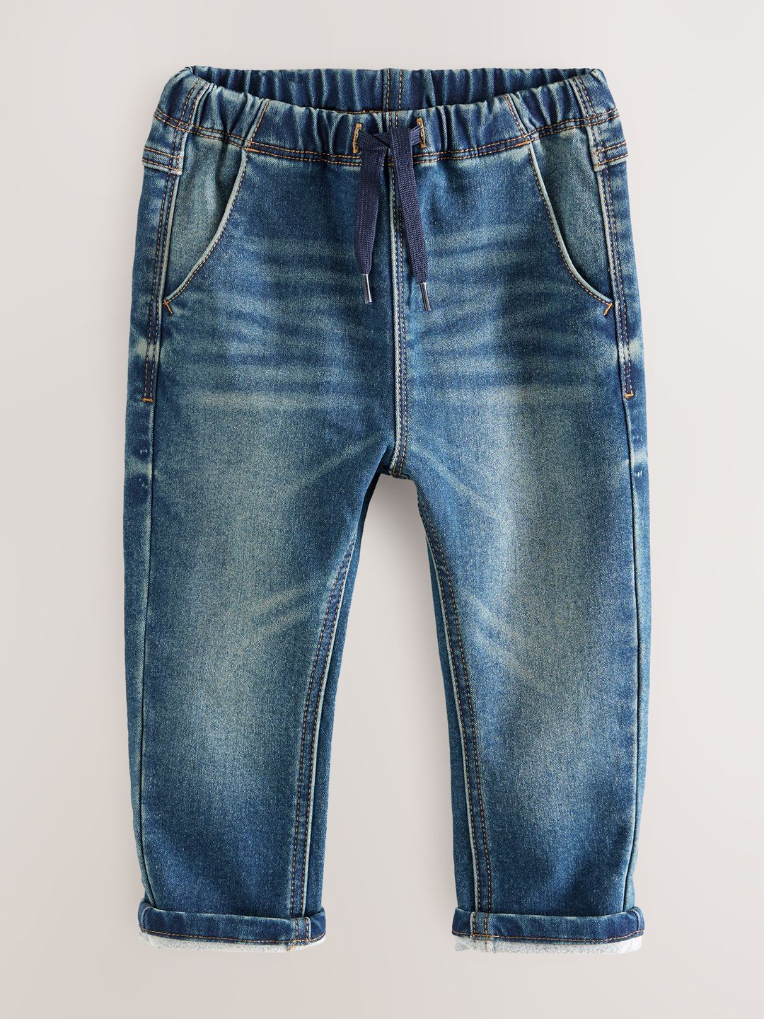 NEXT Boys Regular Fit Mid-Rise Light Fade Stretchable Jeans-picture-21