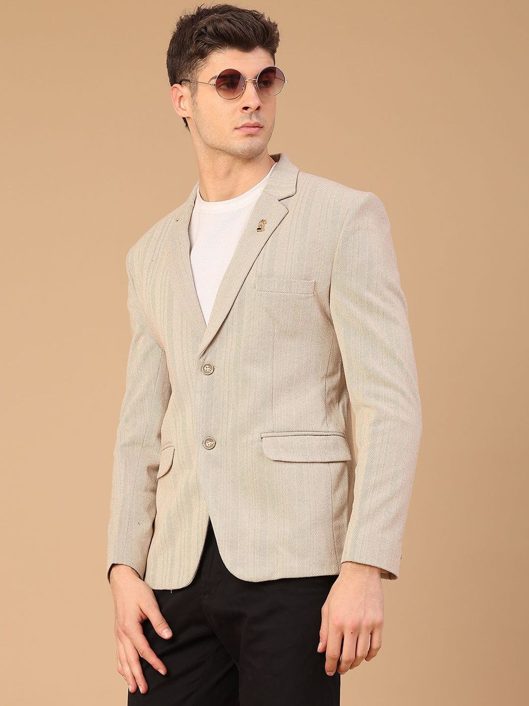 V-Mart Notched Lapel Single-Breasted Blazers-picture-22