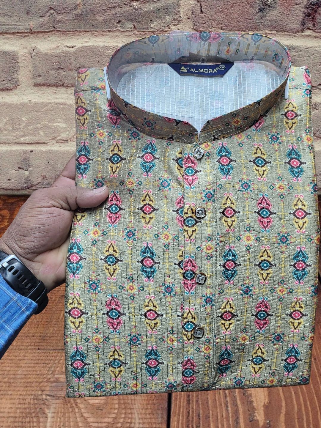 GUPTA TRENDZ Men Floral Gotta Patti Handloom Anarkali Kurta-picture-32