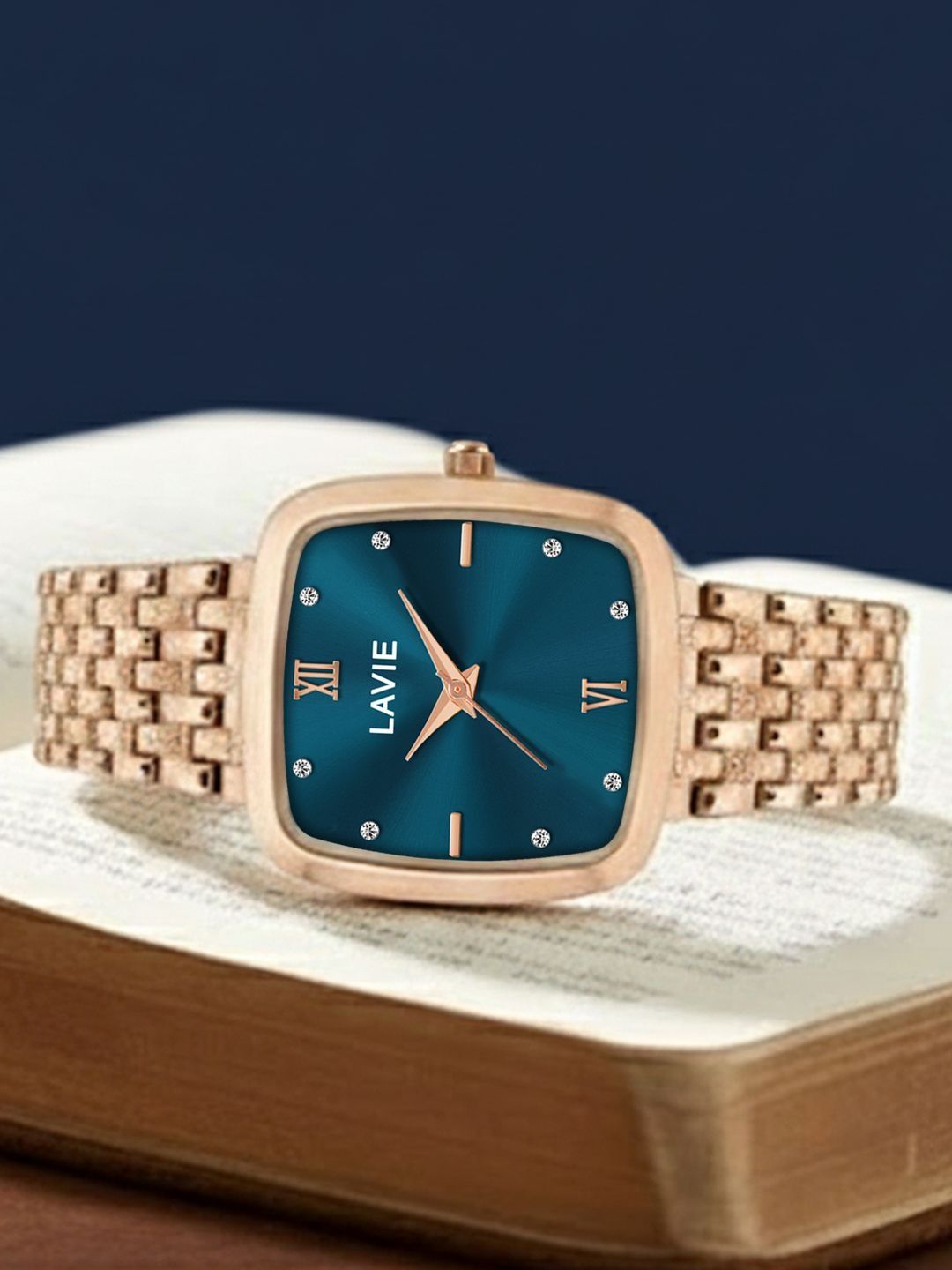 Lavie Women Brass Dial & Wrap Around Straps Analogue Watch LV-706-BL-picture-41