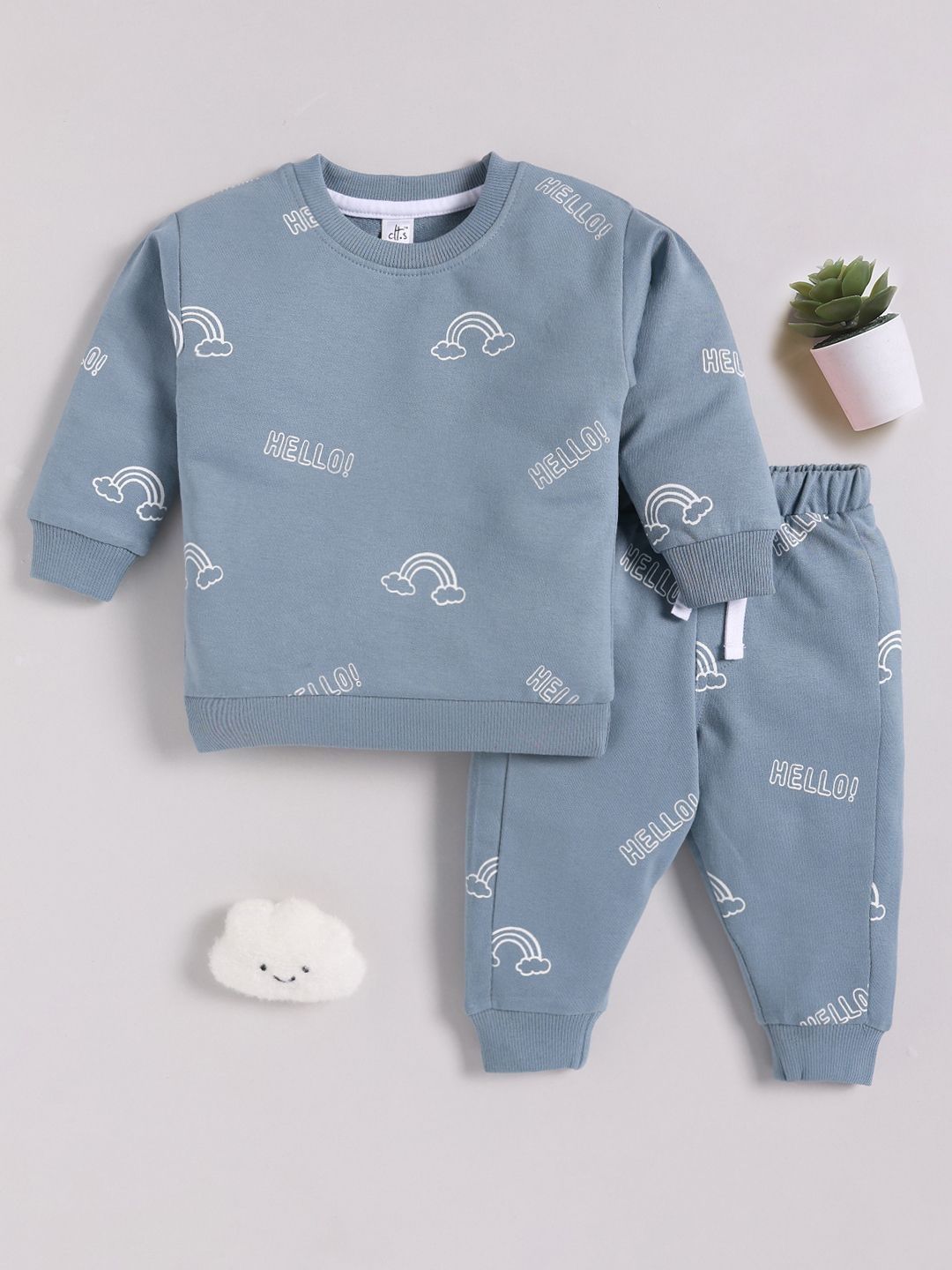 Clt.s Unisex Kids Printed Night suit-picture-24