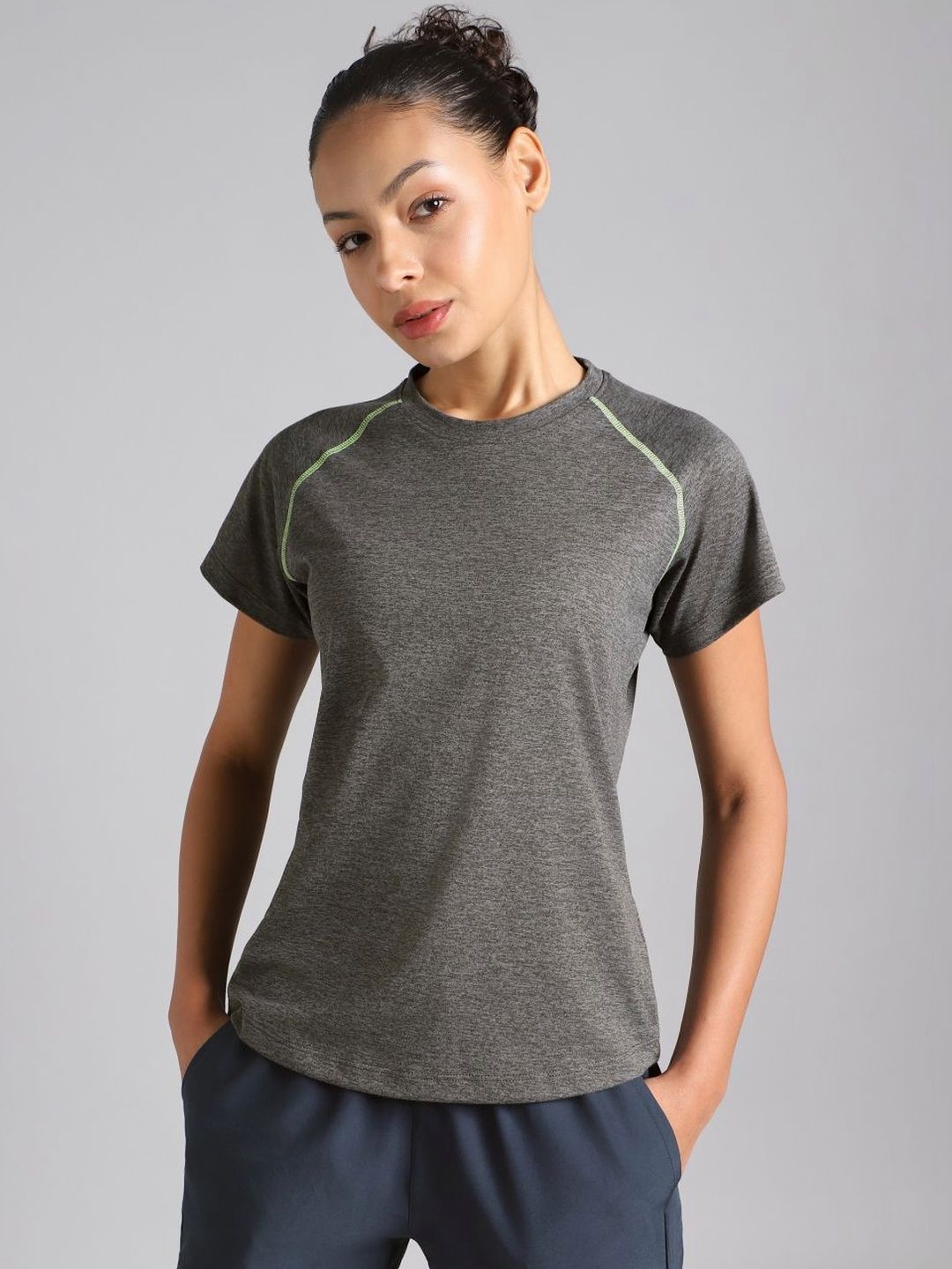 CULT Women Muscle Flex Dark Grey COMFORtech T-shirt-picture-27