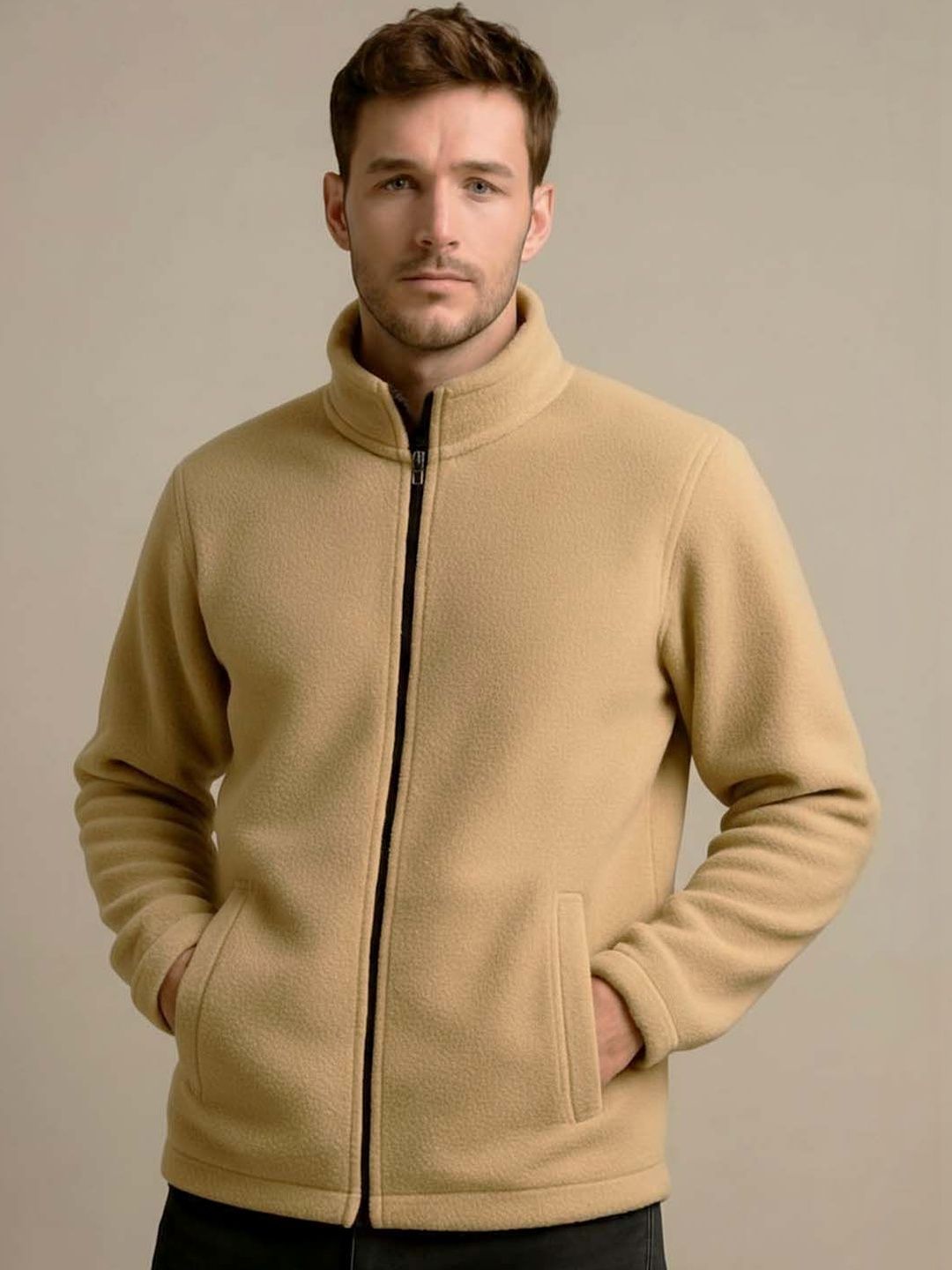 Organic Chics Men Woollen Lightweight Sporty Jacket-picture-12