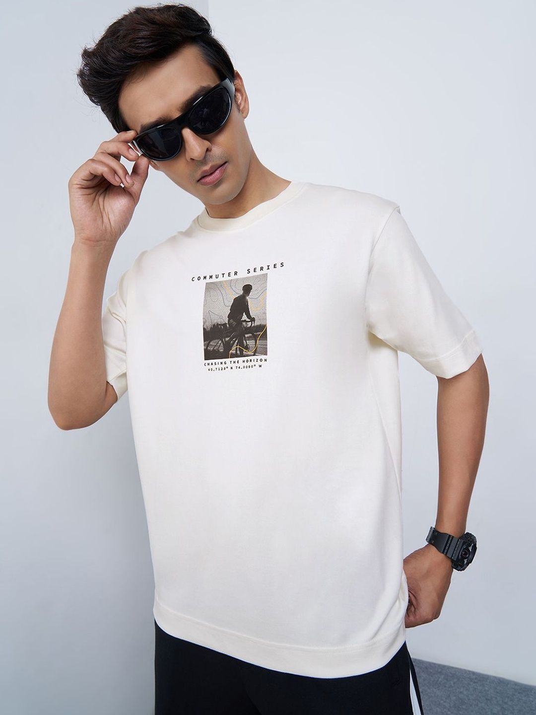 Ajile by Pantaloons Men Printed T-shirt-image-1