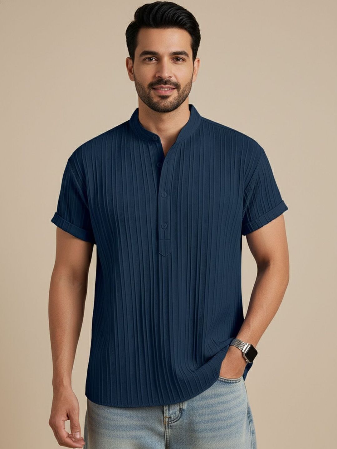 Color Bucket Men Striped Kurta-picture-17