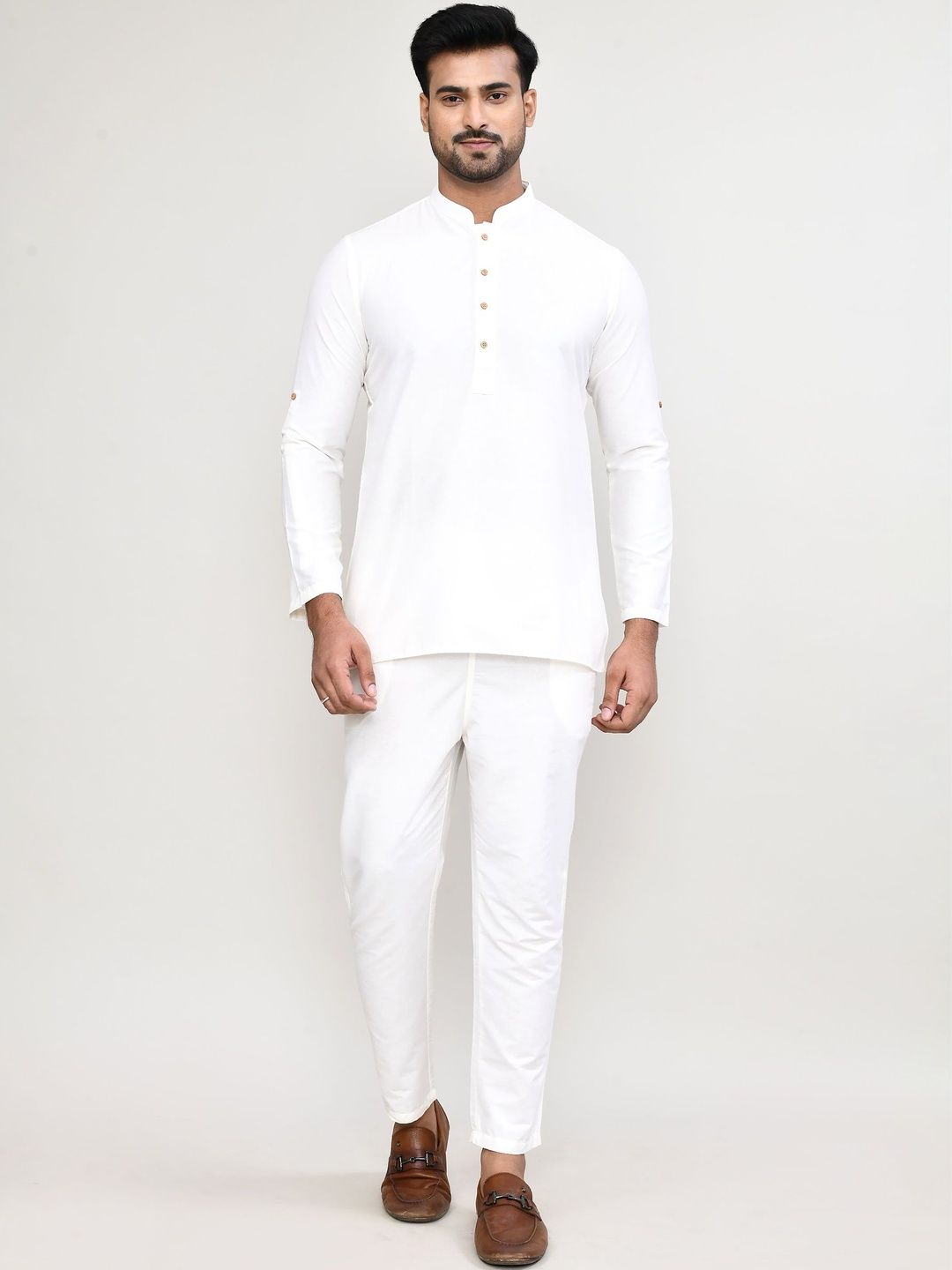 HERE&NOW Men Jacquard Kurta-picture-19