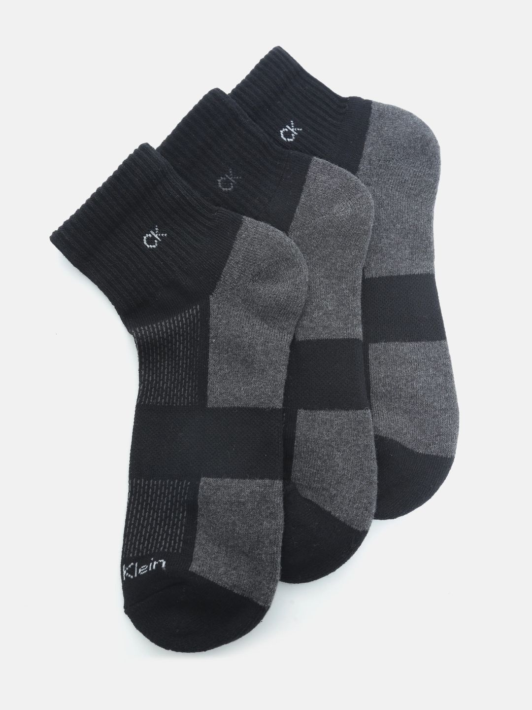 Calvin Klein Men Pack of 3 Colourblocked Ankle Length Socks-picture-25