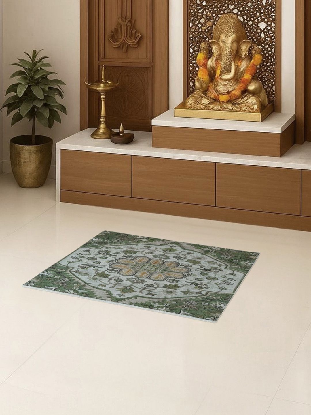 Kaleen India Green & Blue Printed Lightweight Prayer Mats-picture-19