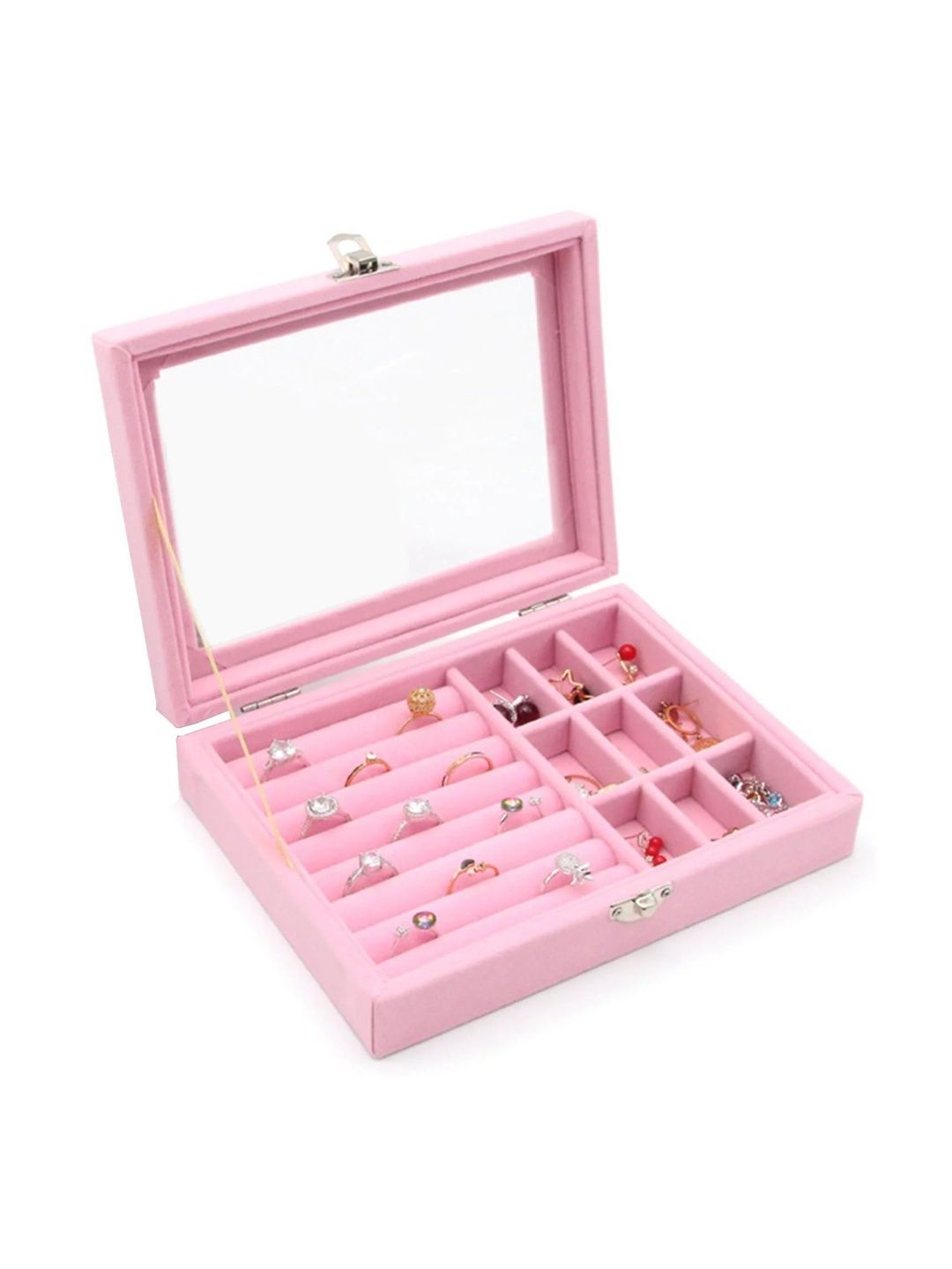 Firstseen Pink Set of 1 Reusable Jewellery Organiser Organisers-picture-29