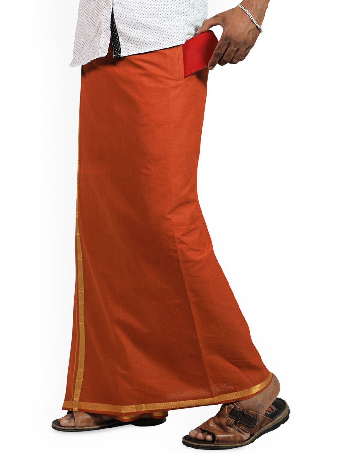 PRAKASAM COTTON Men Cotton Dhotis-picture-21