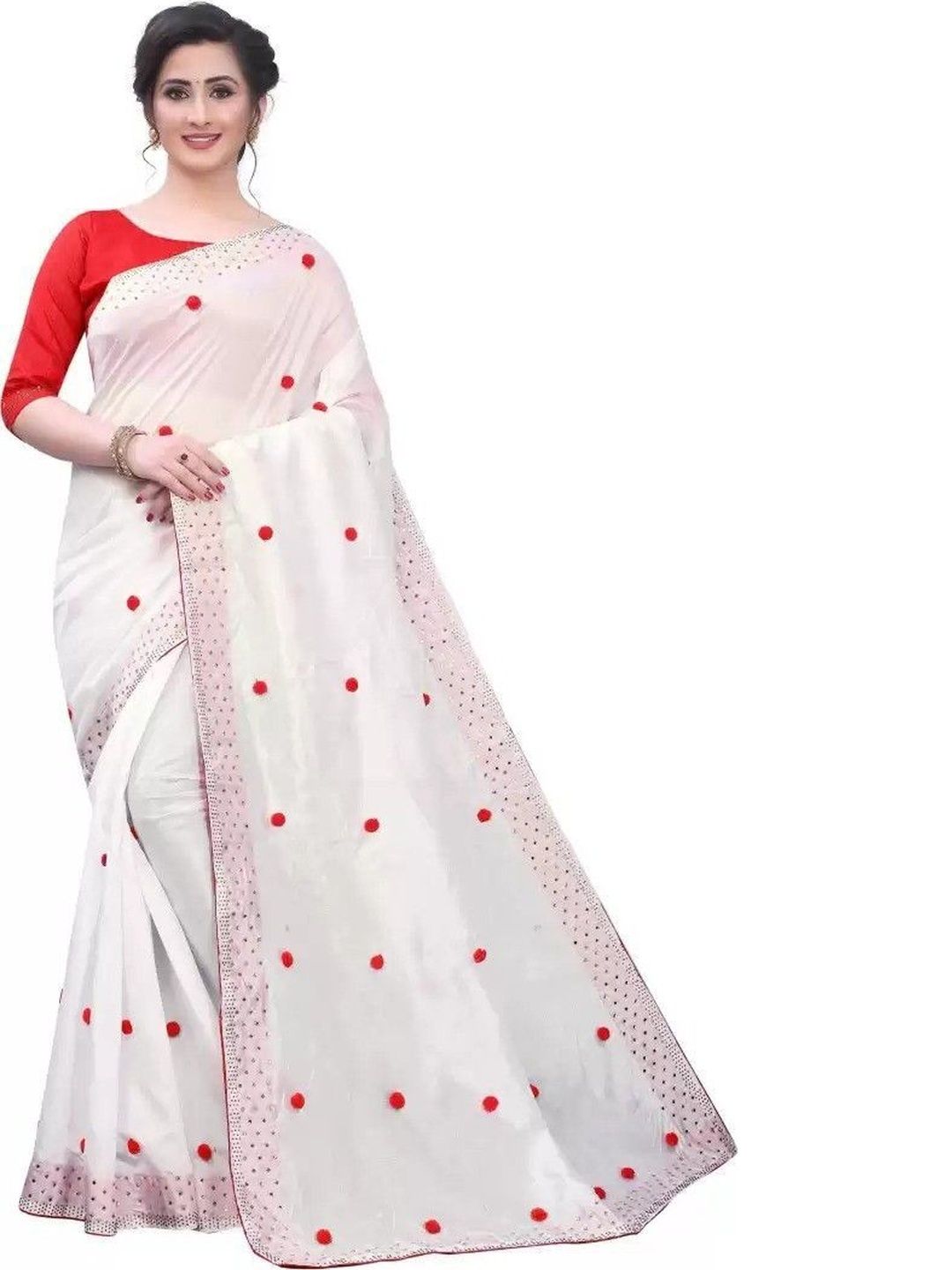 MYURI Embellished Beads and Stones Art Silk Arani Saree-picture-29