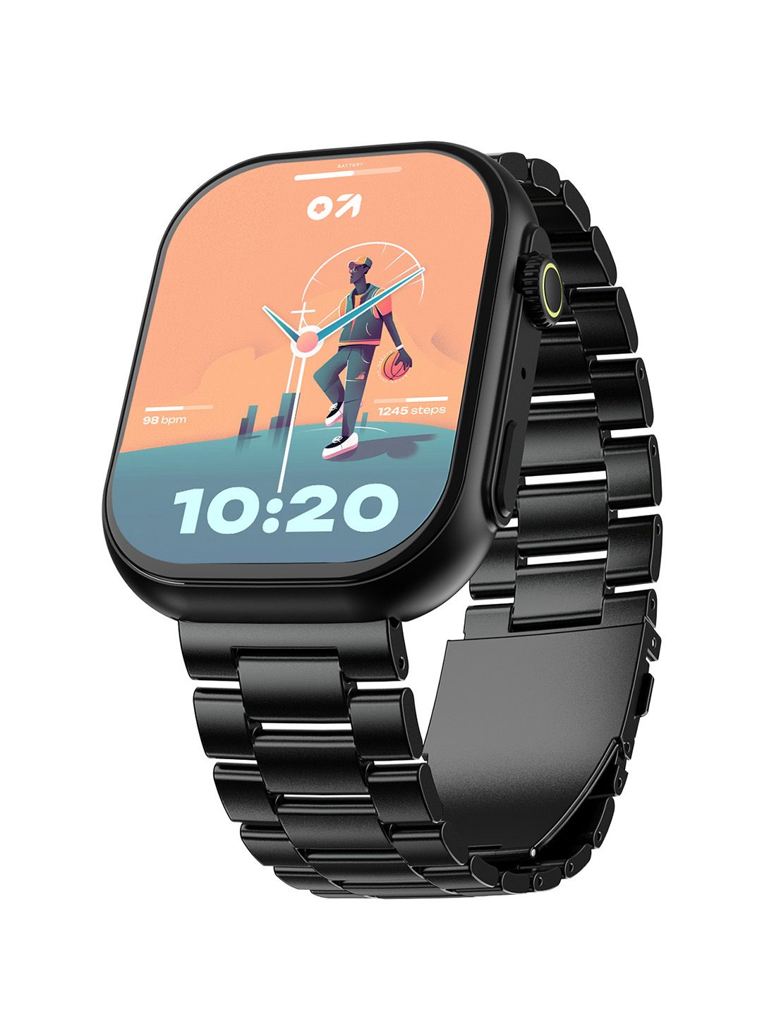 Goboult Drift Max 2.01''HD Screen,BT Calling, Working Crown, IP68 Smartwatch