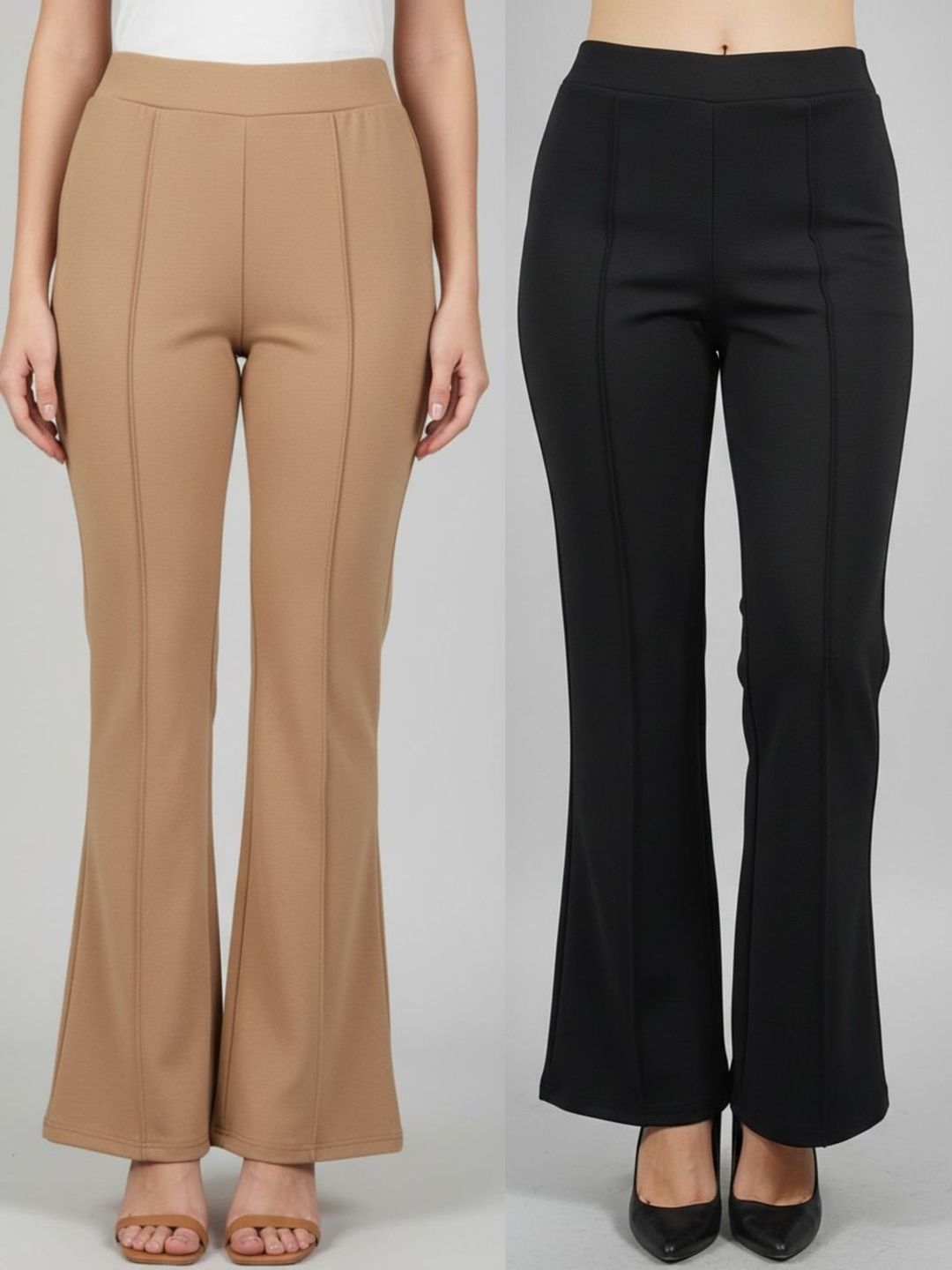 LYNO Women Smart High-Rise Wrinkle Free Pleated Trousers-picture-21