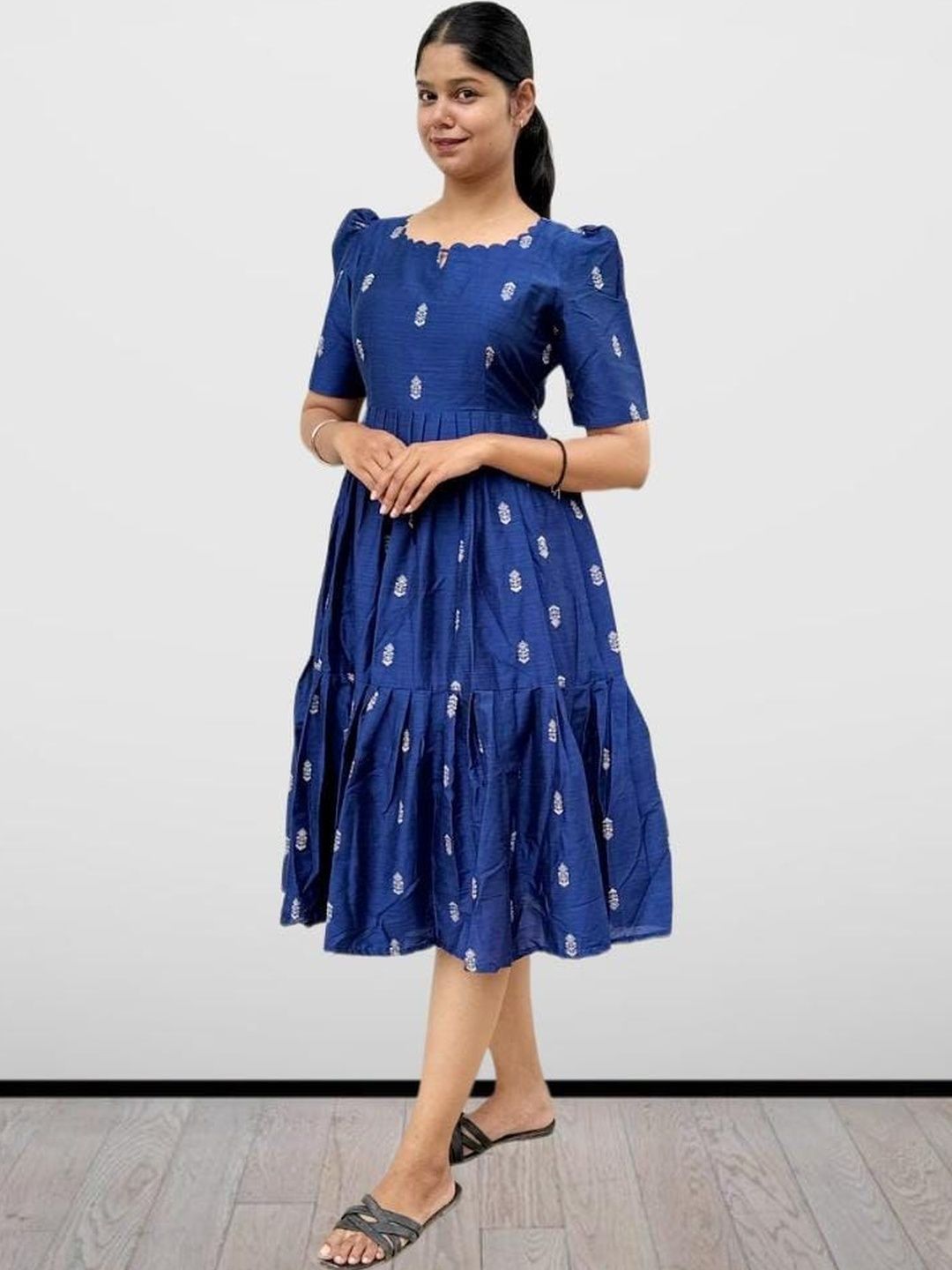 Bhavika Ethnic Motifs Printed Tiered Kurti-picture-40