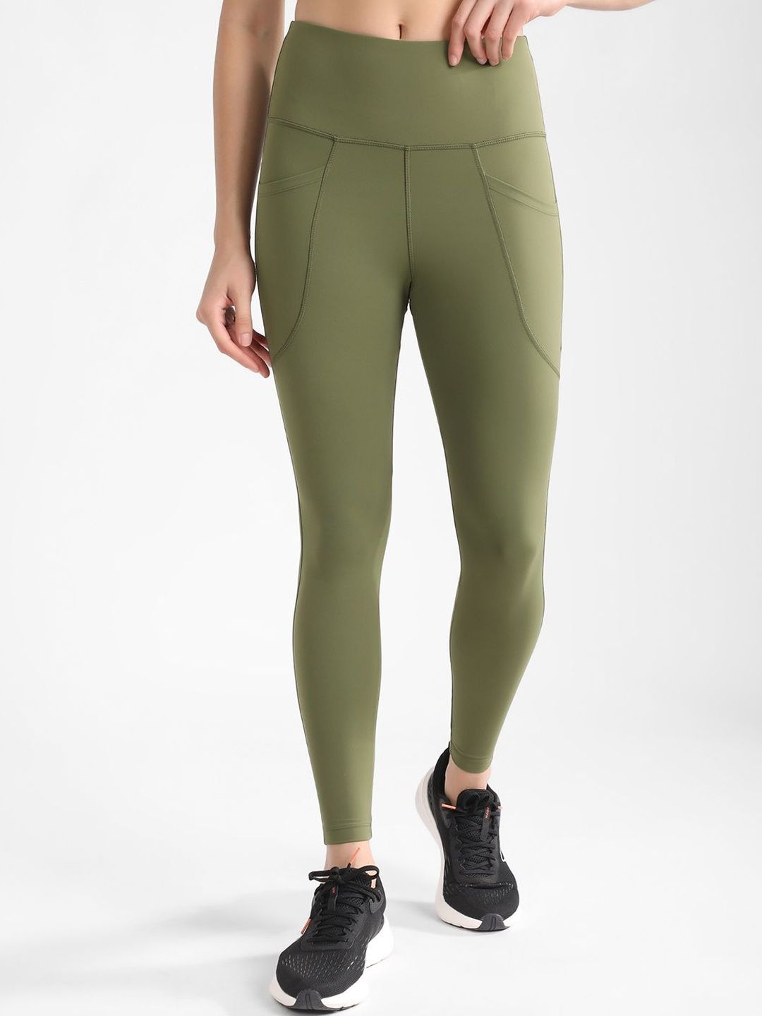 NOBERO Skinny Fit Ankle Length Gym Tights-picture-34
