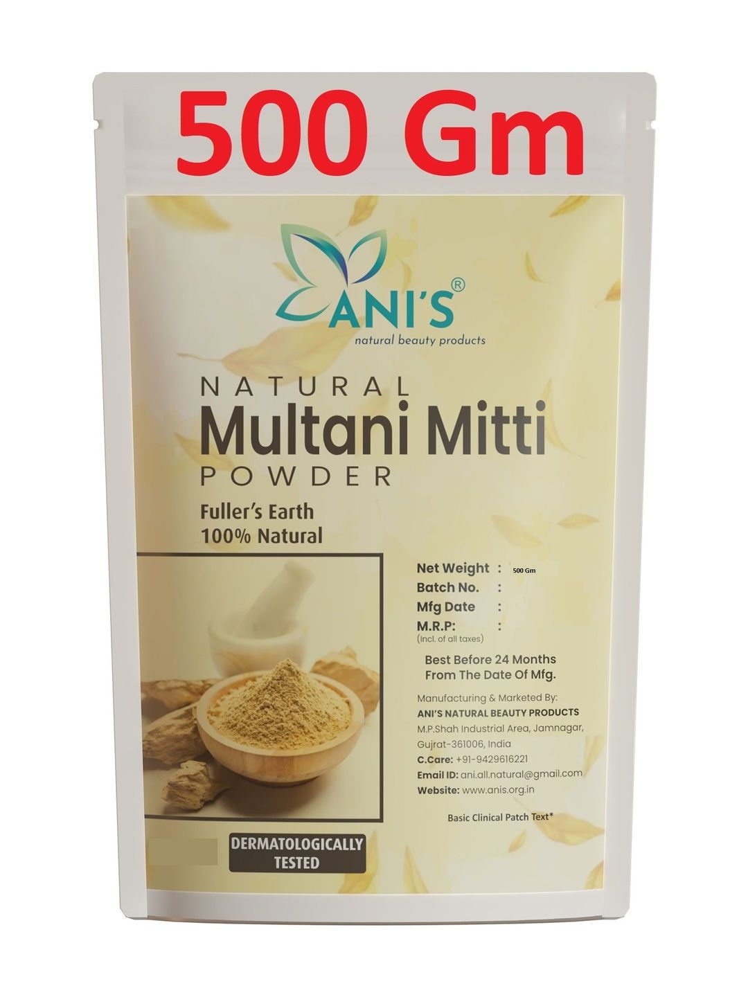 ANI'S Natural Multani Mitti Powder - 500 g-picture-18