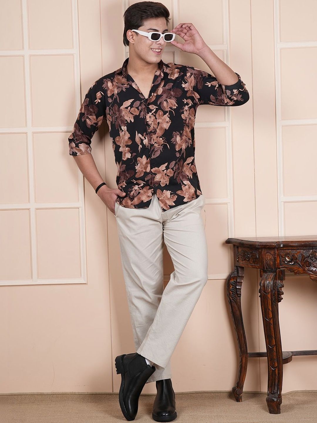 Style Shoes Men Relaxed Straight Leg Easy Wash Trousers-picture-35