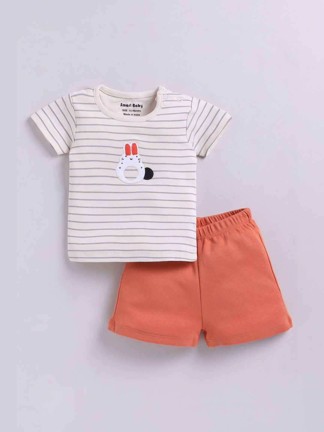 Smart Baby Boys Striped T-shirt with Shorts-picture-29