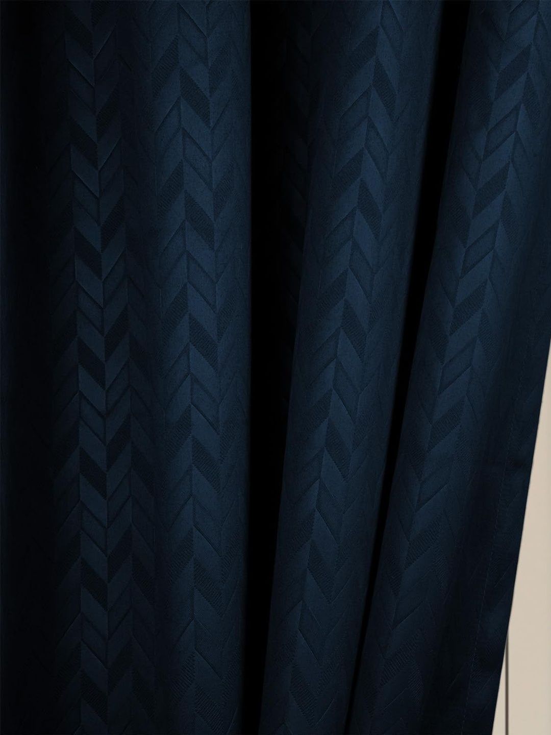 LINENWALAS Happy Sleeping Navy Blue Set of 2 Black Out Door Regular-picture-14