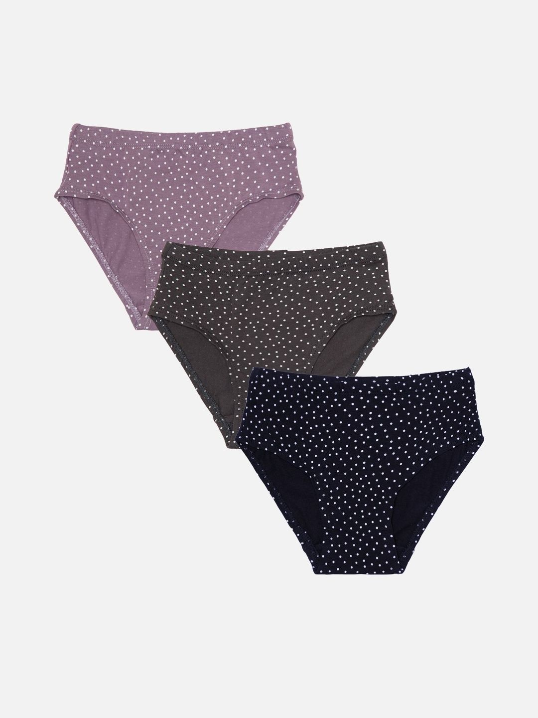 Bodycare Girls Pack Of 3 Printed Assorted Basic Briefs-picture-53