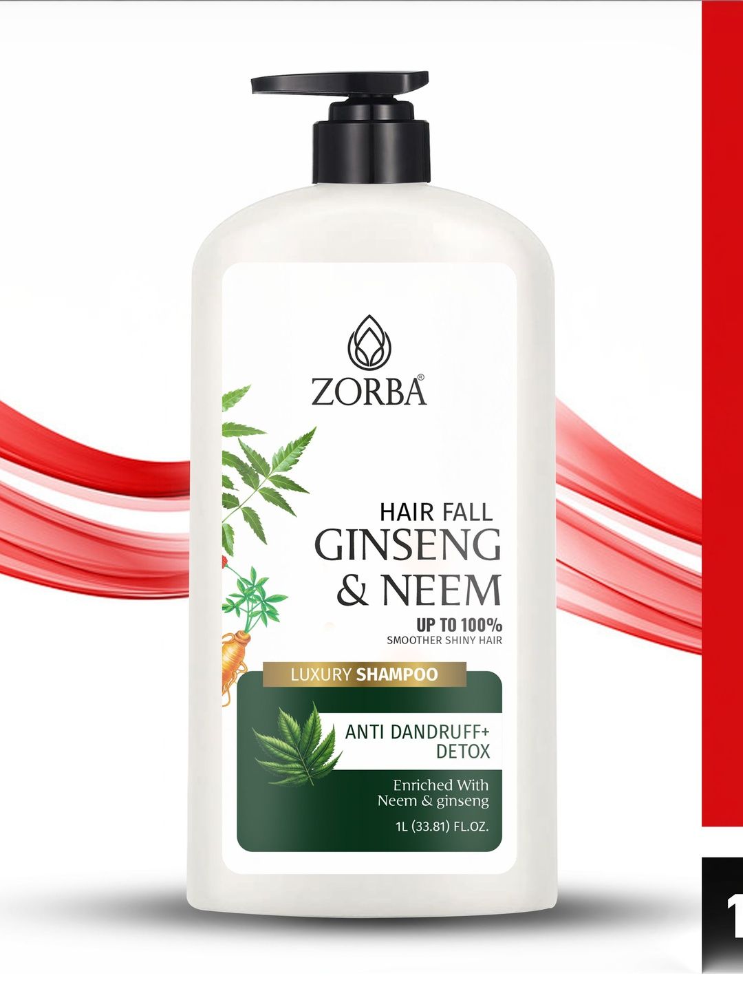 Zorba Ginseng & Neem Anti-Dandruff Shampoo - 1L-image-31