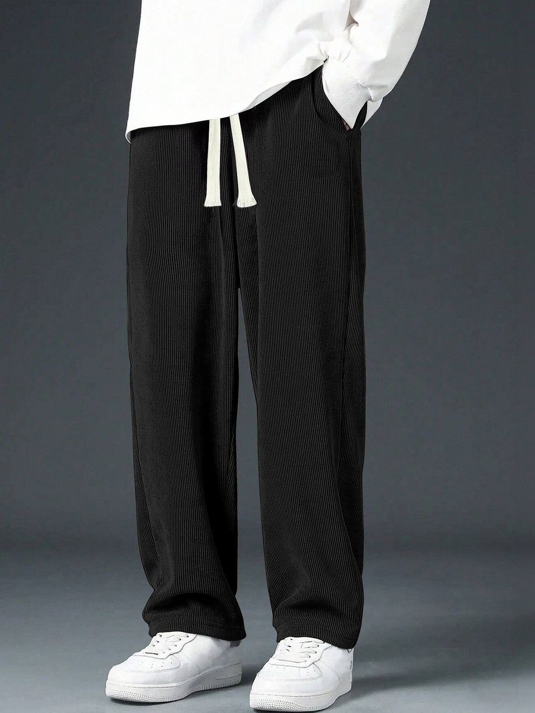 HAPPY KHAJANA Men Striped Relaxed Fit Reg lar Track Pants-picture-14