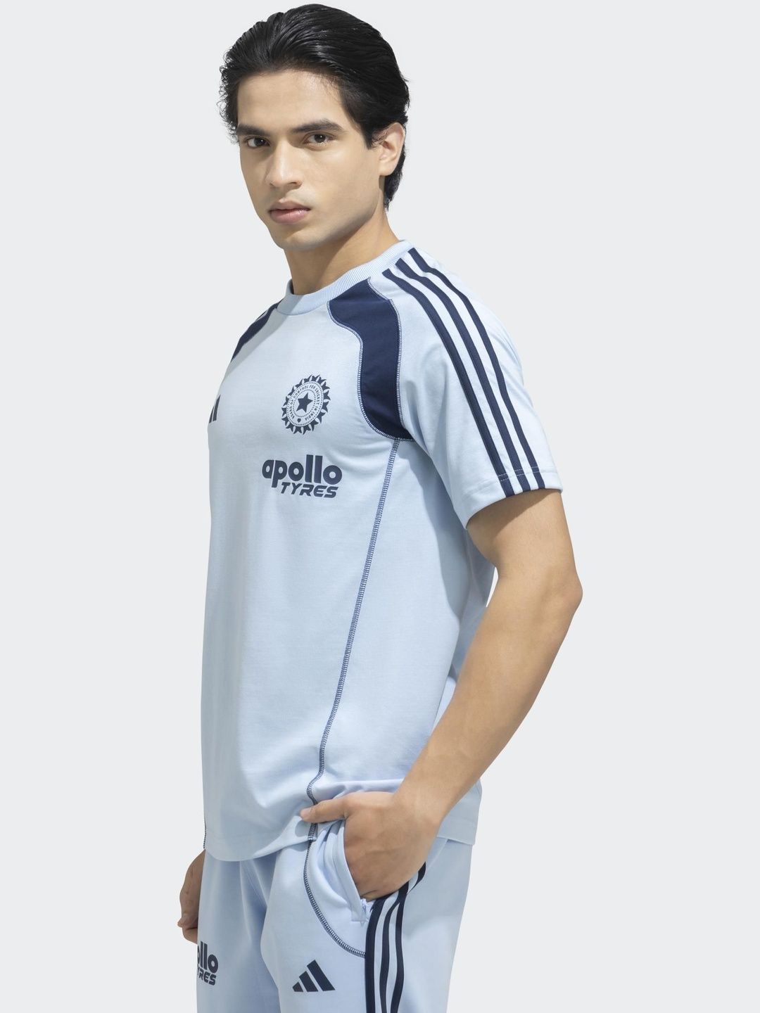 ADIDAS India Cricket Travel T-shirt-picture-44