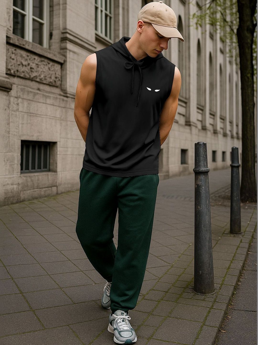 FTX FTX Sleeveless Hooded Gym Vest