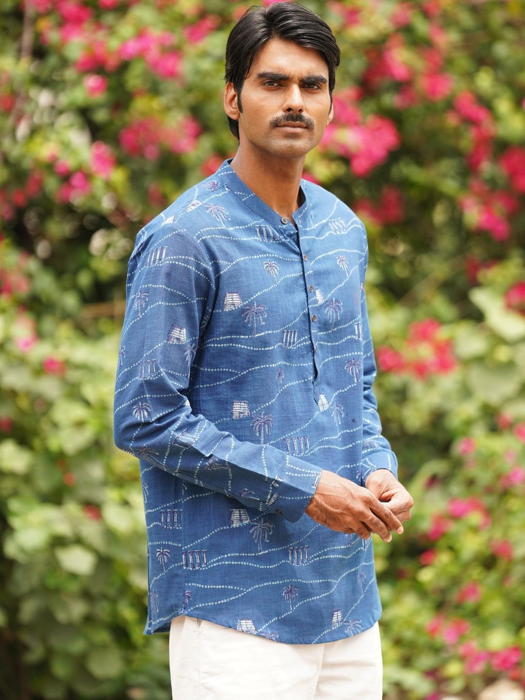 JAYPORE Men Printed Thread Work Kurta-picture-15