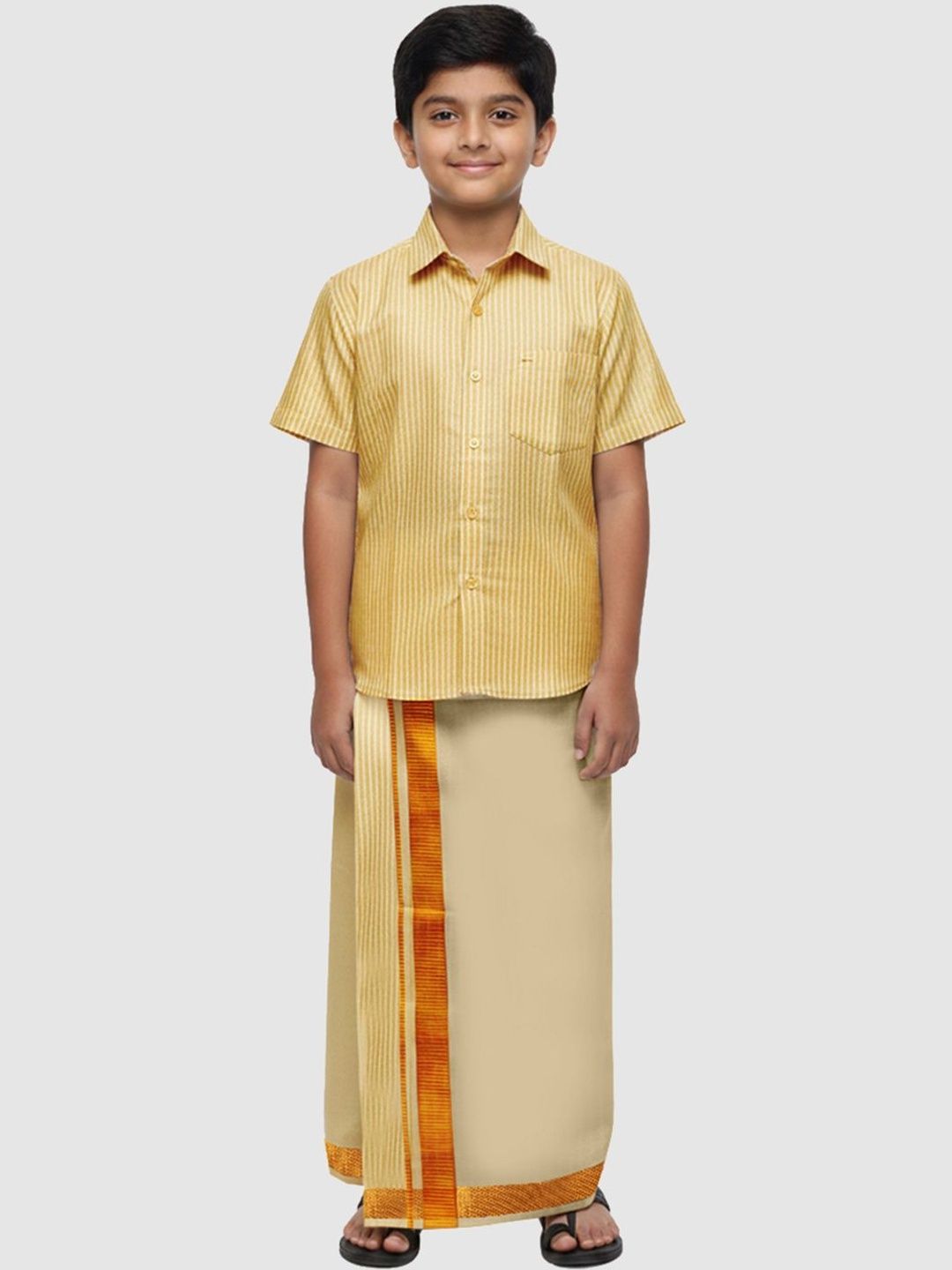 THANGAMAGAN Boys Striped Shirt-picture-15