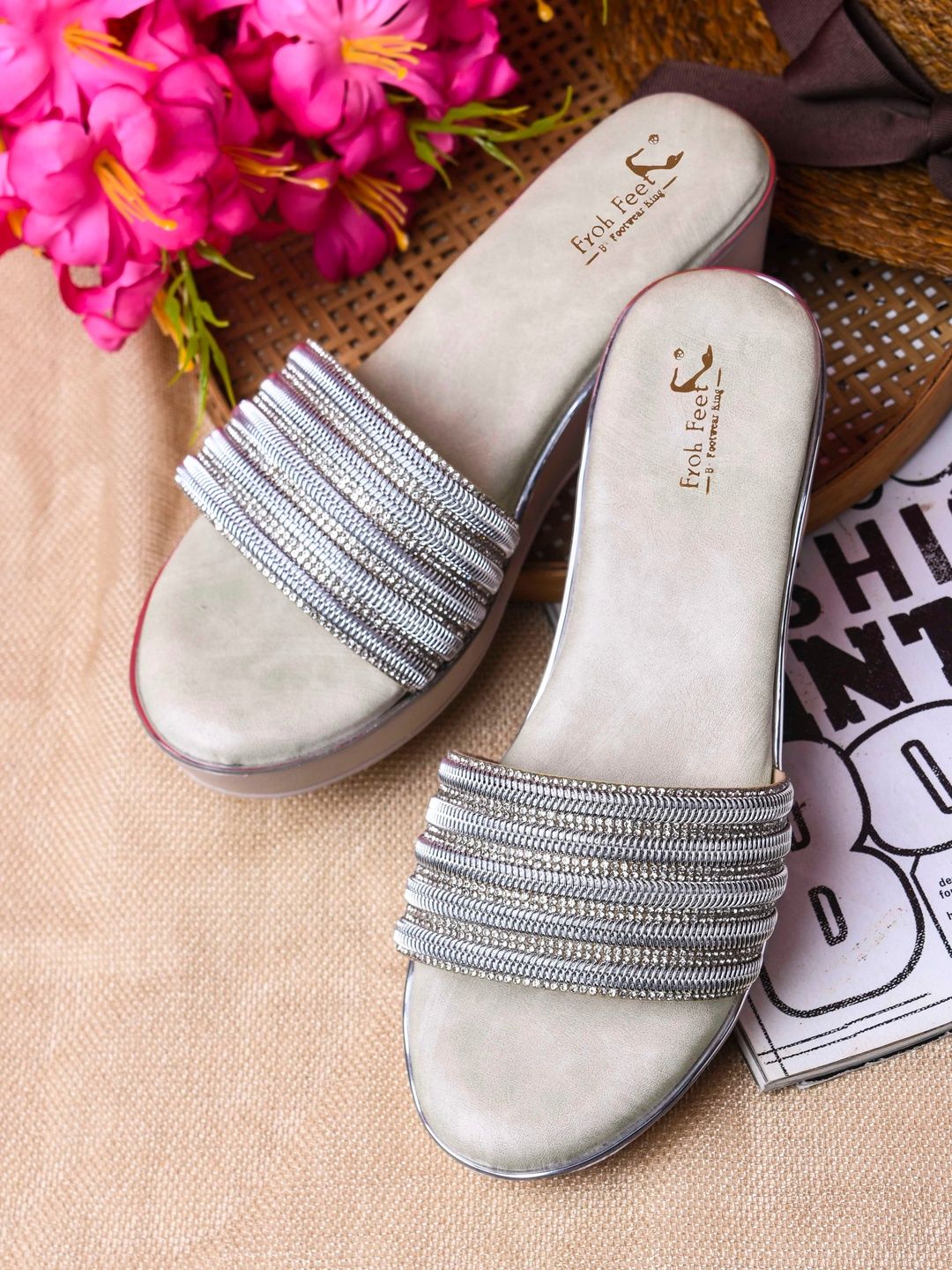 Froh Feet Textured Wedge Sandals-picture-34