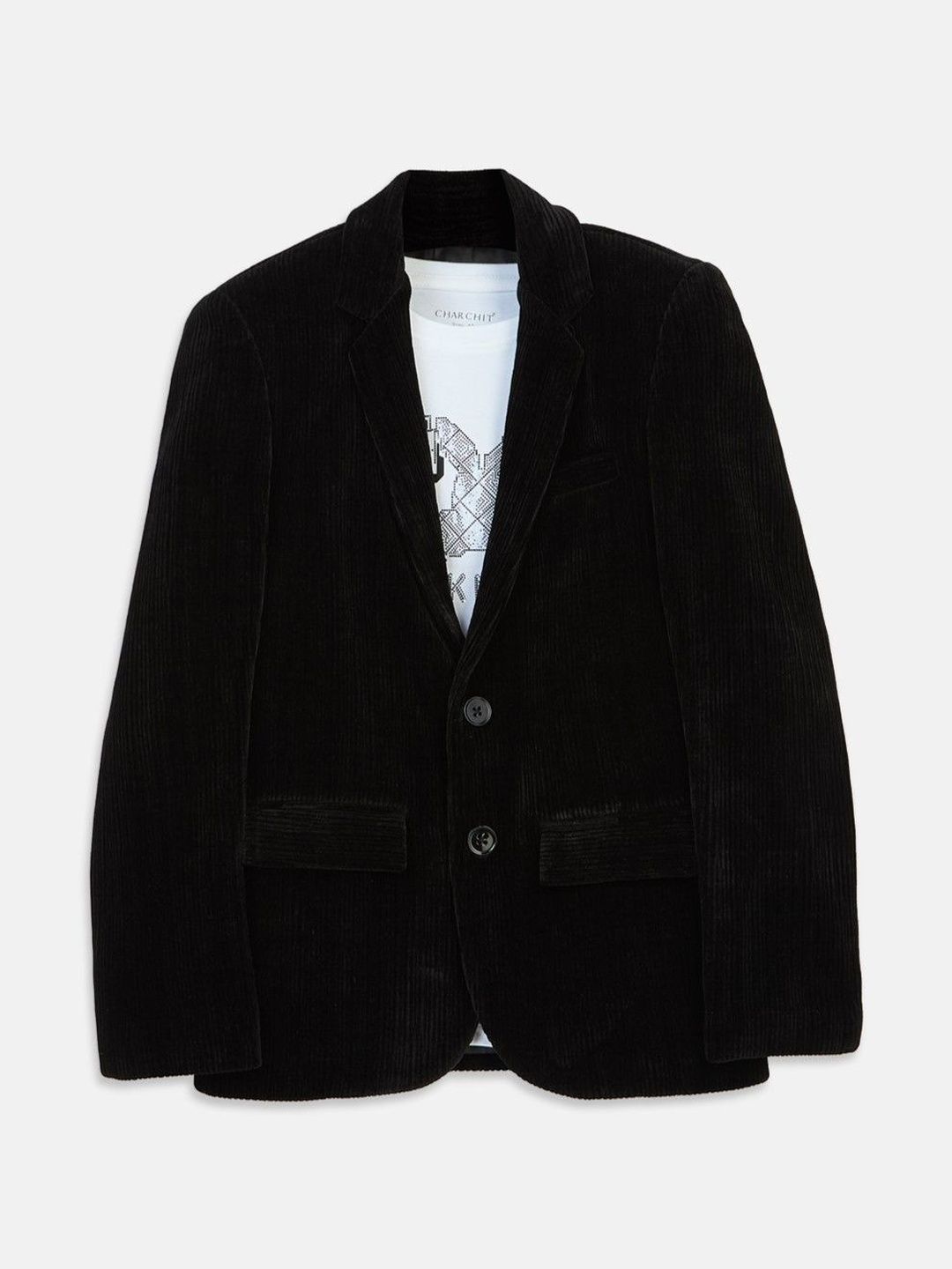 charchit CAVIO Notched Lapel Single-Breasted Blazers & T-Shirt-picture-10