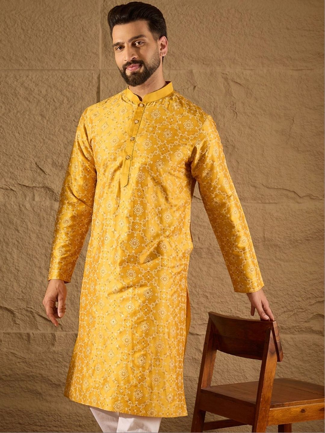 Ethnic Bay Men Geometric Printed Kurta-picture-44