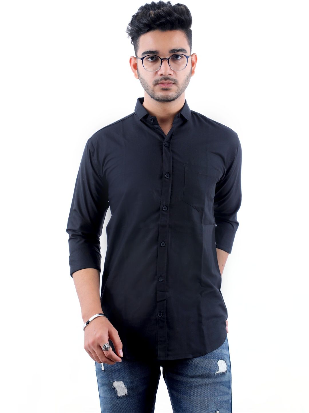 VINAYAK COTSYN KURTA PYJAMA Men Casual Shirt-picture-27