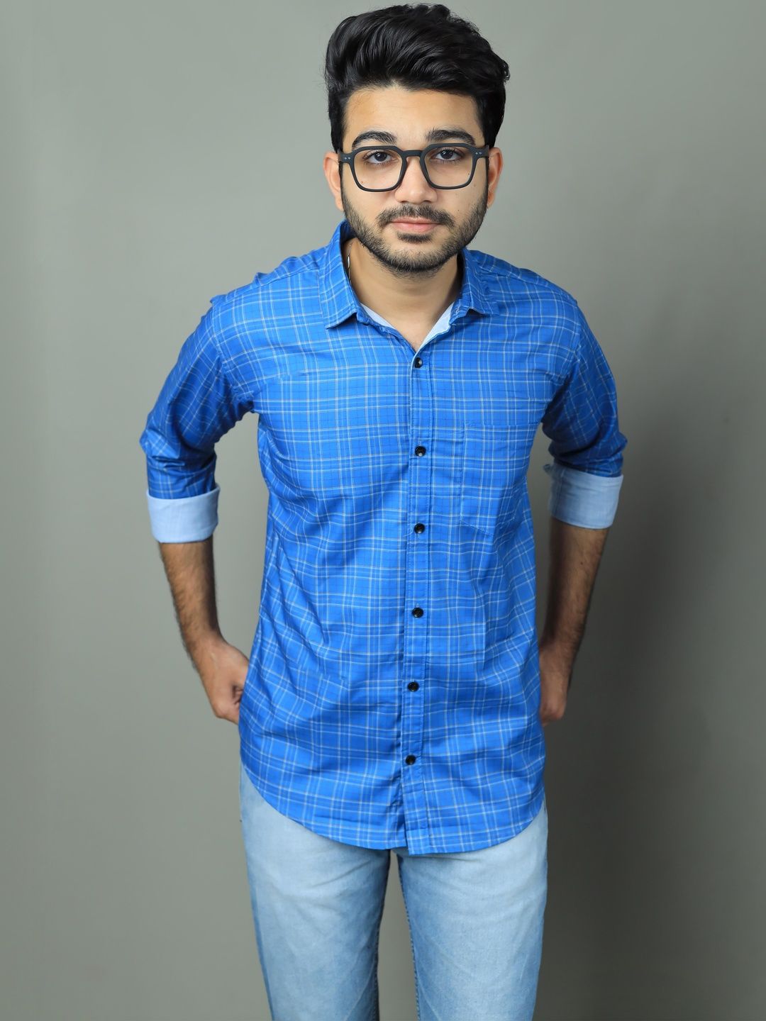 zommy Men Checked Casual Shirt-picture-10