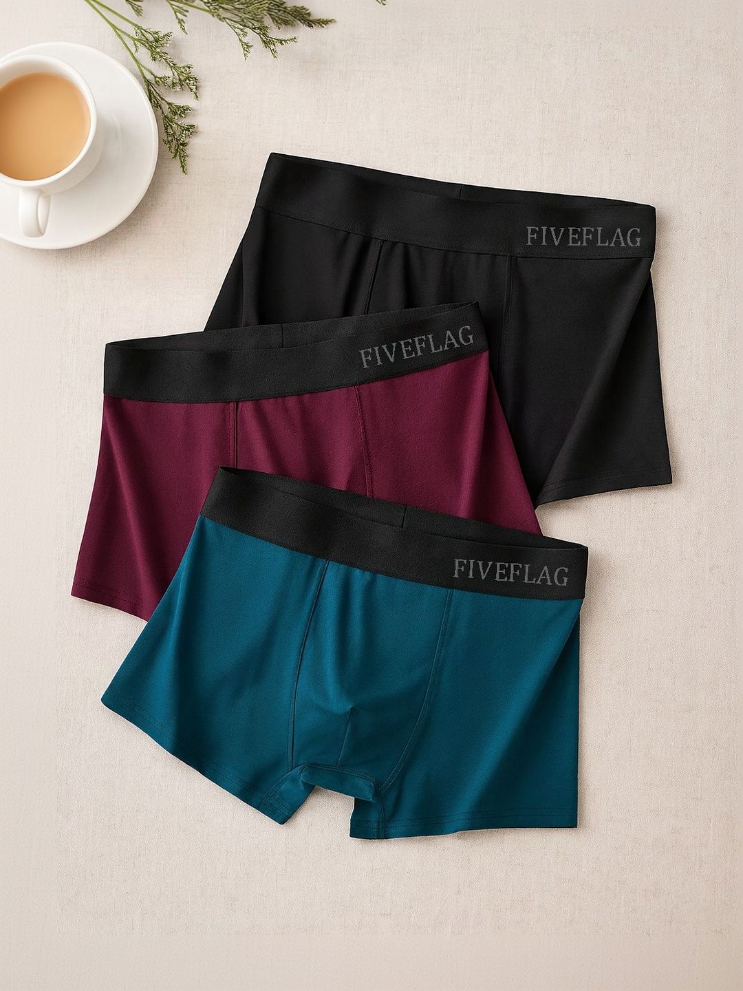 FiveFlag Pack of 3 Mid Rise Long Trunk-picture-35