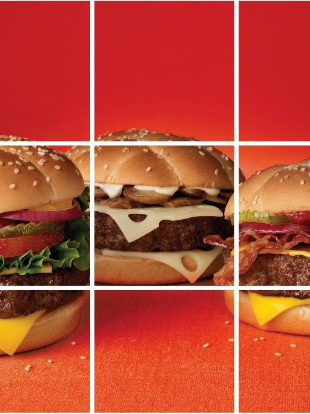 Sai Designs Red & Brown Waterproof & Anti Oil Stain Burger Kitchen Sticker-picture-33