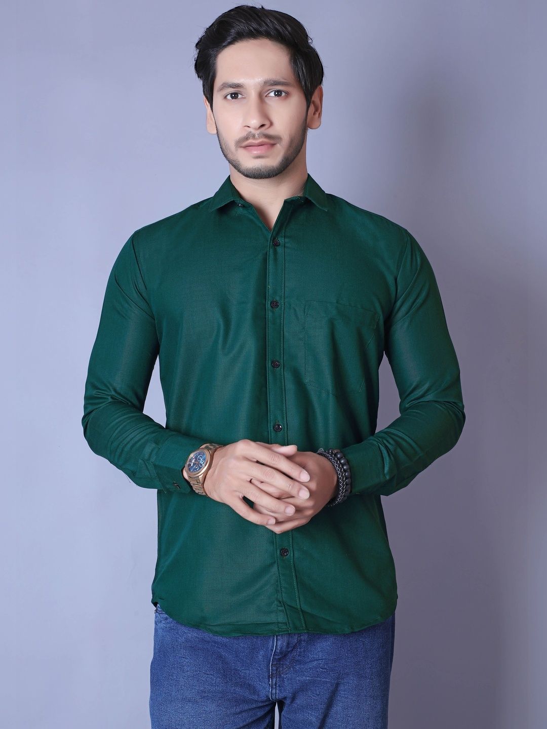 VINAYAK COTSYN KURTA PYJAMA Men Casual Shirt-picture-37