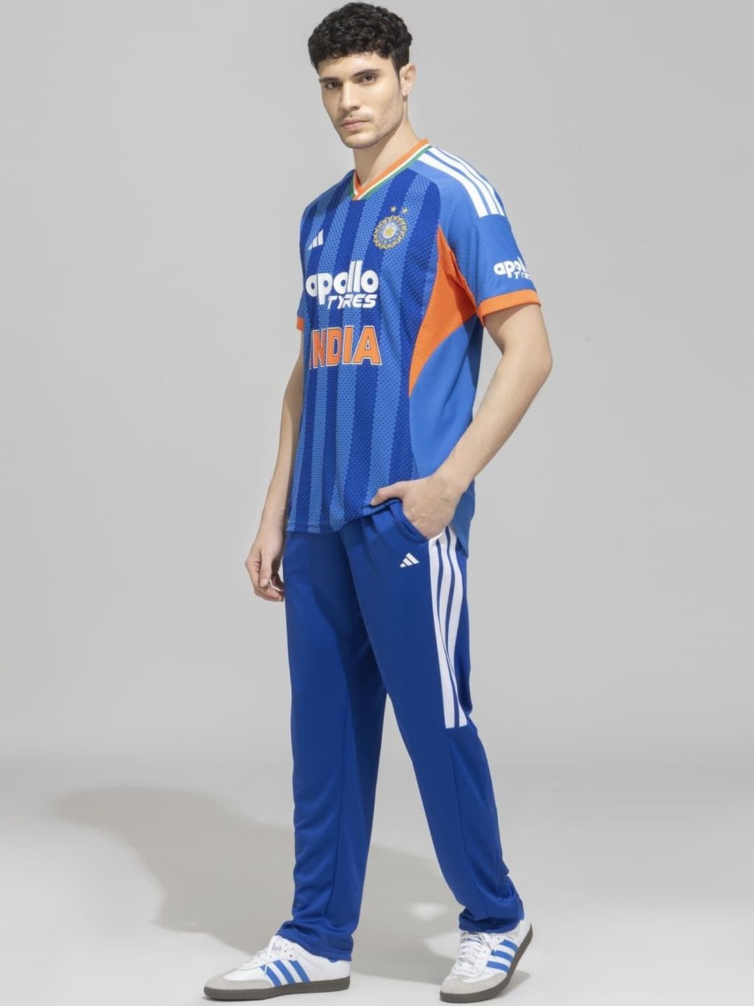ADIDAS Printed V-Neck T-Shirt-image-6