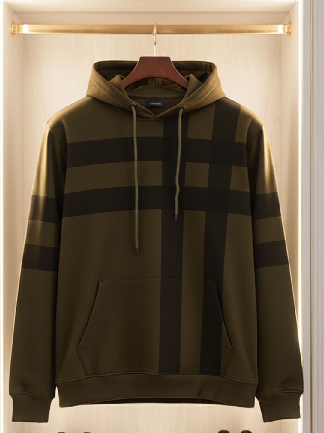 THE CASUALS Men Colourblocked Hooded Sweatshirt-picture-35